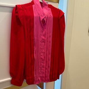 Tuckernuck/India Hicks blouse. Size Large
